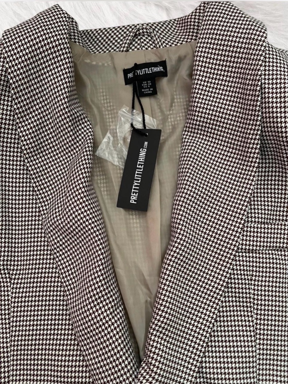 PLT Houndstooth Padded Oversized Blazer - Picture 5 of 5